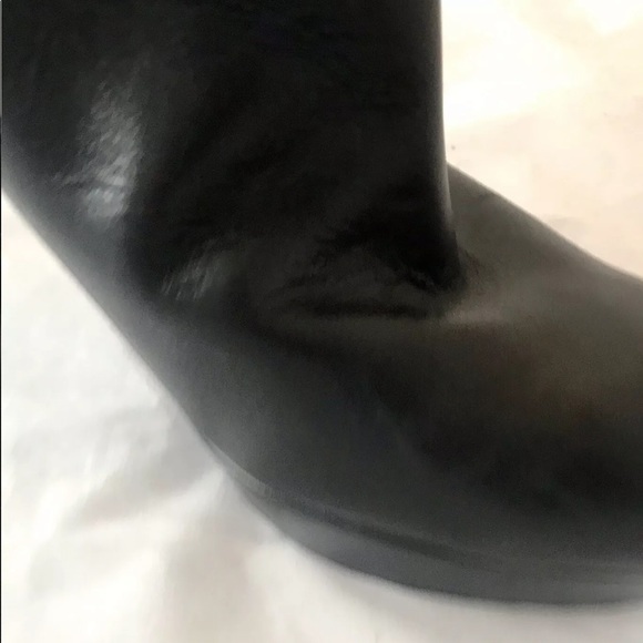Rockport Women’s Platform Heel Knee High Boot Black Quilted Leather 9 - Picture 9 of 13